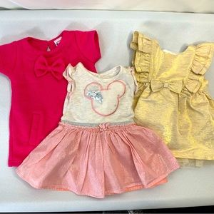 BUNDLE Baby Girl 3 Dress Set. Size 3-6 Month.